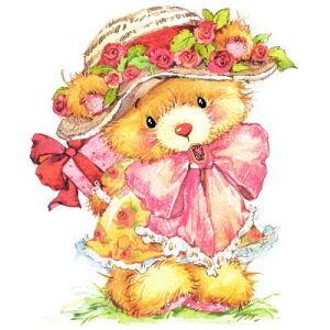 عکس با کیفیت نقاشی خرس قهوه ای